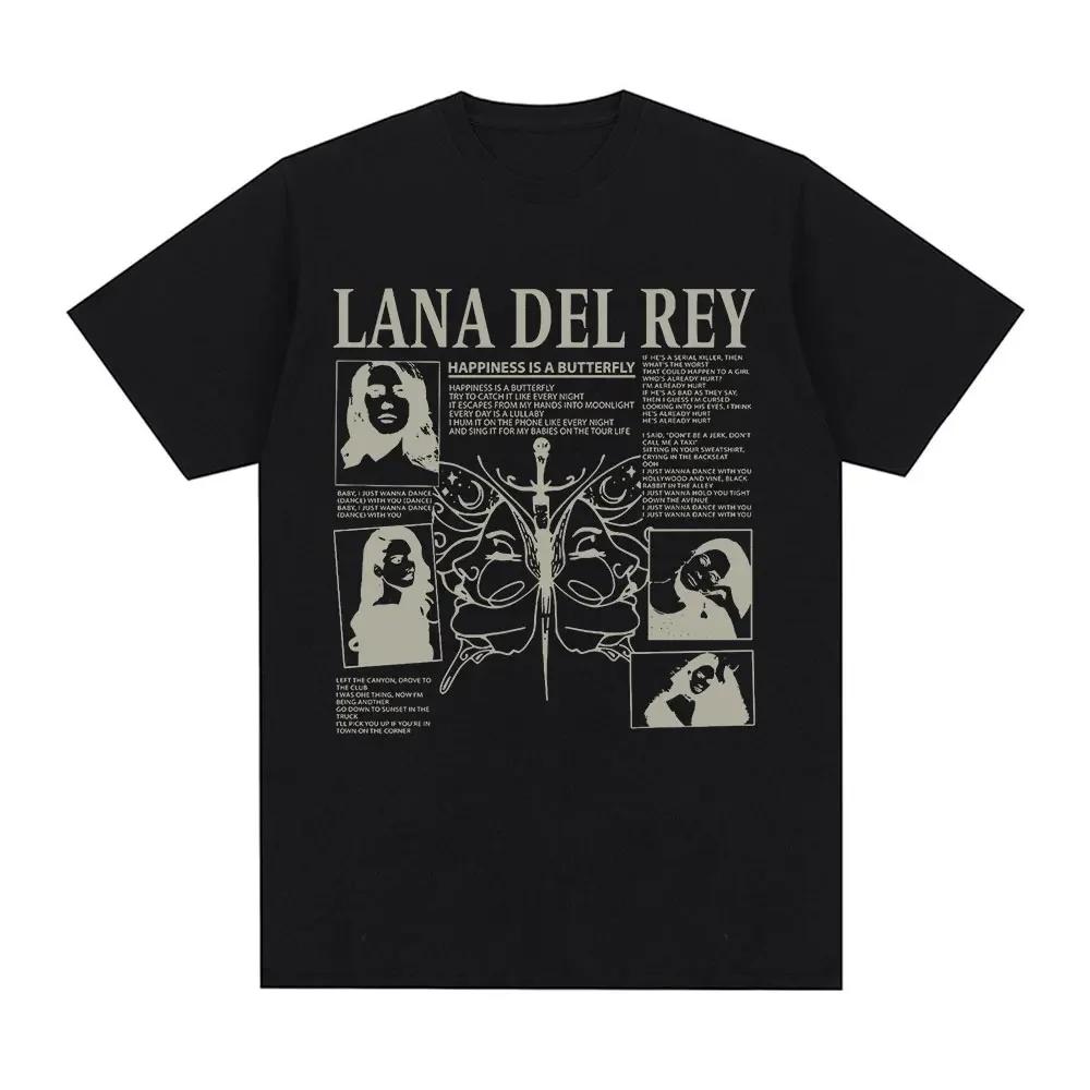 Singer Lana Del Rey T Shirt Ultraviolence Music Album Tshirt Unisex Wounisex Hip Hop Vintage Short Sleeve T Shirts Gothic Streetwear
