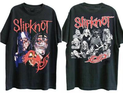 T-shirt Slipknot Noir 2 Faces Unisexe Coton Toutes Tailles S5XL T-shirt Unisexe