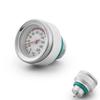 Motorcycle Fuel Tank Cap with Oil Temp Gauge (0-200℃), M20x1.5/M20x2.5, Black/Silver.