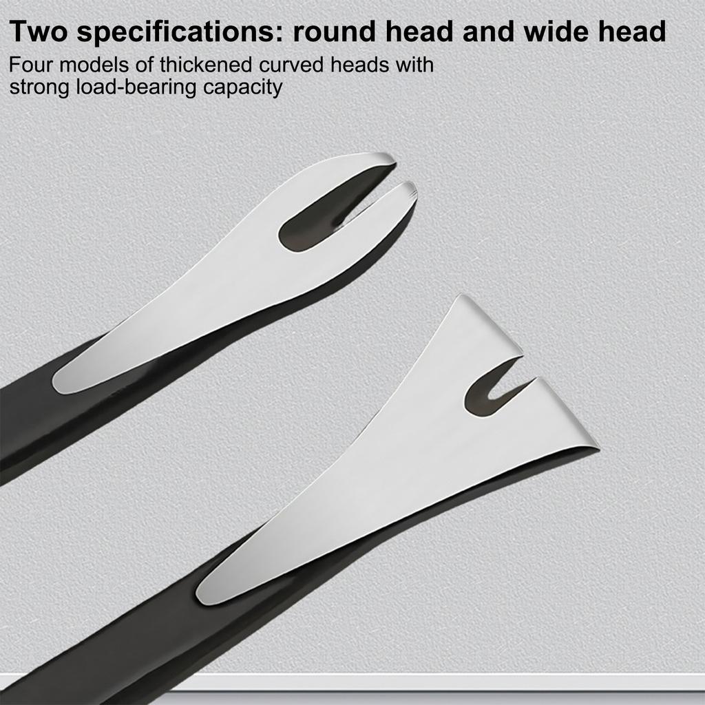 Multifunctional Crowbar Tool with No-Slip Grip Steel Nail Extractor Cats Paw Pry Bar for Home Remolding & Woodworking