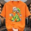 Cartoon Fun Duck Print Graphic Print T-shirt Women Fashionable Comfortable Breathable Soft Casual Sports Short Sleeve Cotton T-shirt