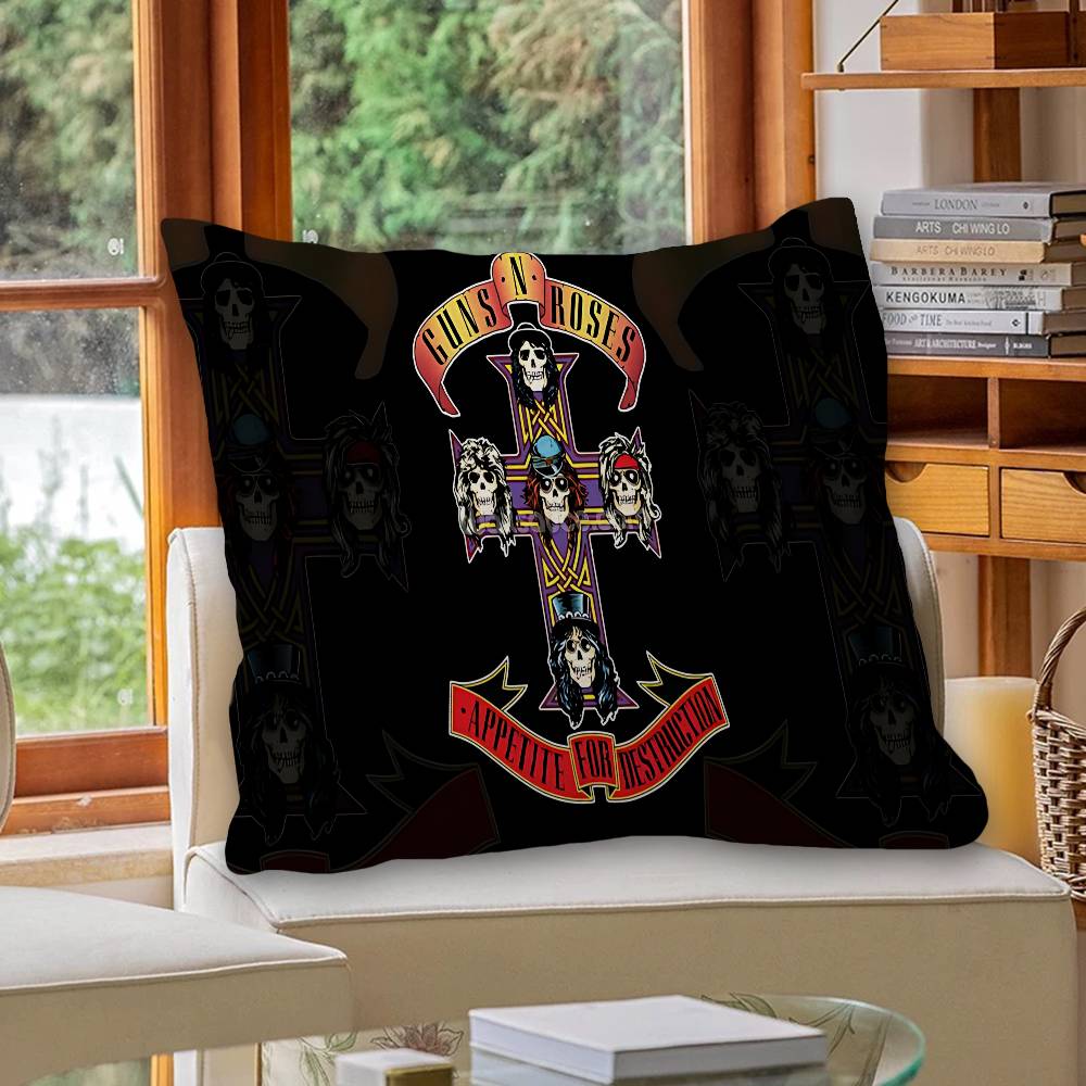 Cool Band G-Guns N-N R-Roses Rock Personalized Pillow Dust Cover Bedroom Kids Decoration Pillowcase Birthday Children Gift