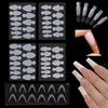 Hot-Selling Manicure Crystal Nail Mold Gel Stickers - 12-Piece Sand-Free French Extensions