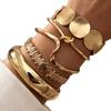 Hot-selling Wave Knotted Geometric Round Bracelet Set Five-piece Women's Versatile Light Luxury Temperament Jewelry