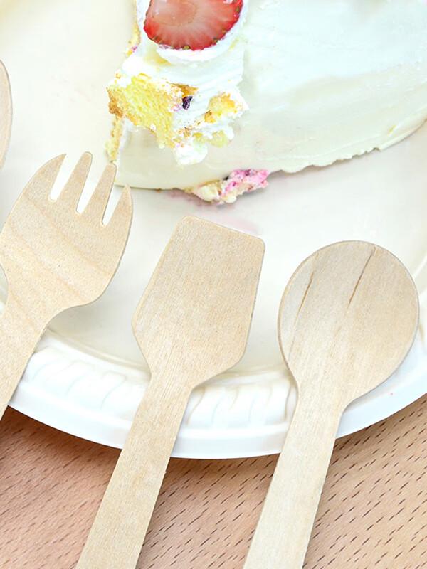 Biodegradable Disposable Wooden Ice Cream Spoons
