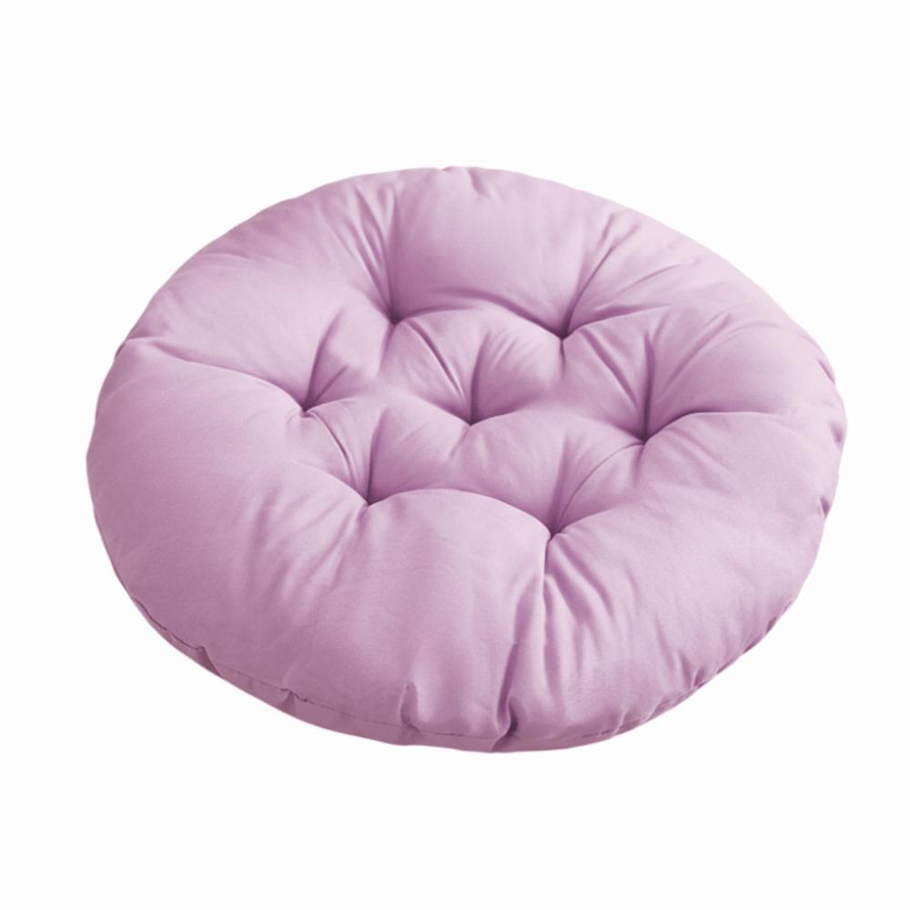 Durable Nap Pillow Round Pad Thicken Solid Color Chair Cushion Non-slip Round Cushion Dining