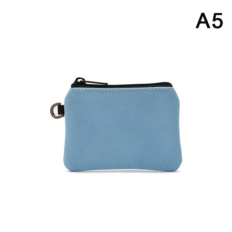 

Однотонный холст DIY кошелек для монет на молнии мини-сумка для монет и ключей карман для денег для женщин и мужчин простой кошелек для монет маленький кошелек