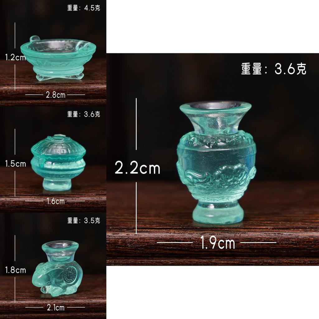 Decoração de Peça de Bronze em Resina Com Efeito Luminoso no Escuro Para Interior de Carro e Exibição em Casa