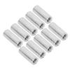 10 Pcs Round Connector Nut M8x1.25 L30mm Stainless Steel Coupling Nuts Threaded Sleeve Rod Kit
