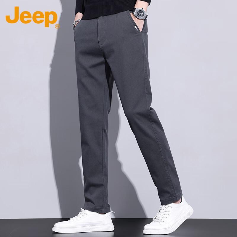 Jeep Men's Autumn/Winter Straight-Leg Casual Trousers