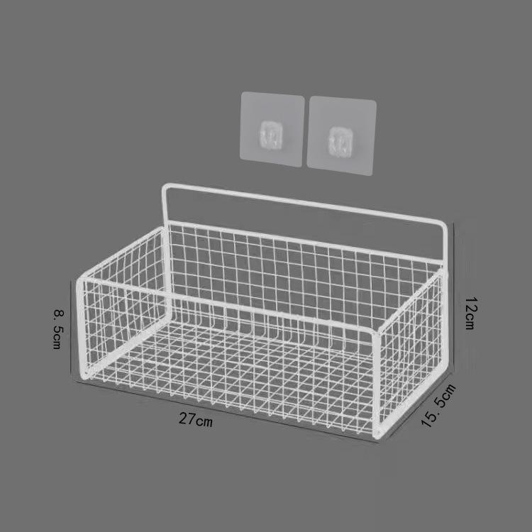 No-Drill Wall-Mounted Bathroom & Kitchen Storage Rack