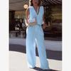 Women's Vest Wide Leg Pants Casual Set