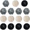 15 Pieces Wicker Rattan Balls Decorative Orbs Vase Fillers for Craft, Party, Wedding Table Decoration, Baby Shower, Aromatherapy Accessories, 2 Inch