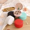 Portable Jewelry Box Storage Box Travel Jewelry Earrings Ring Necklace Jewelry Box Macaron Color Mini