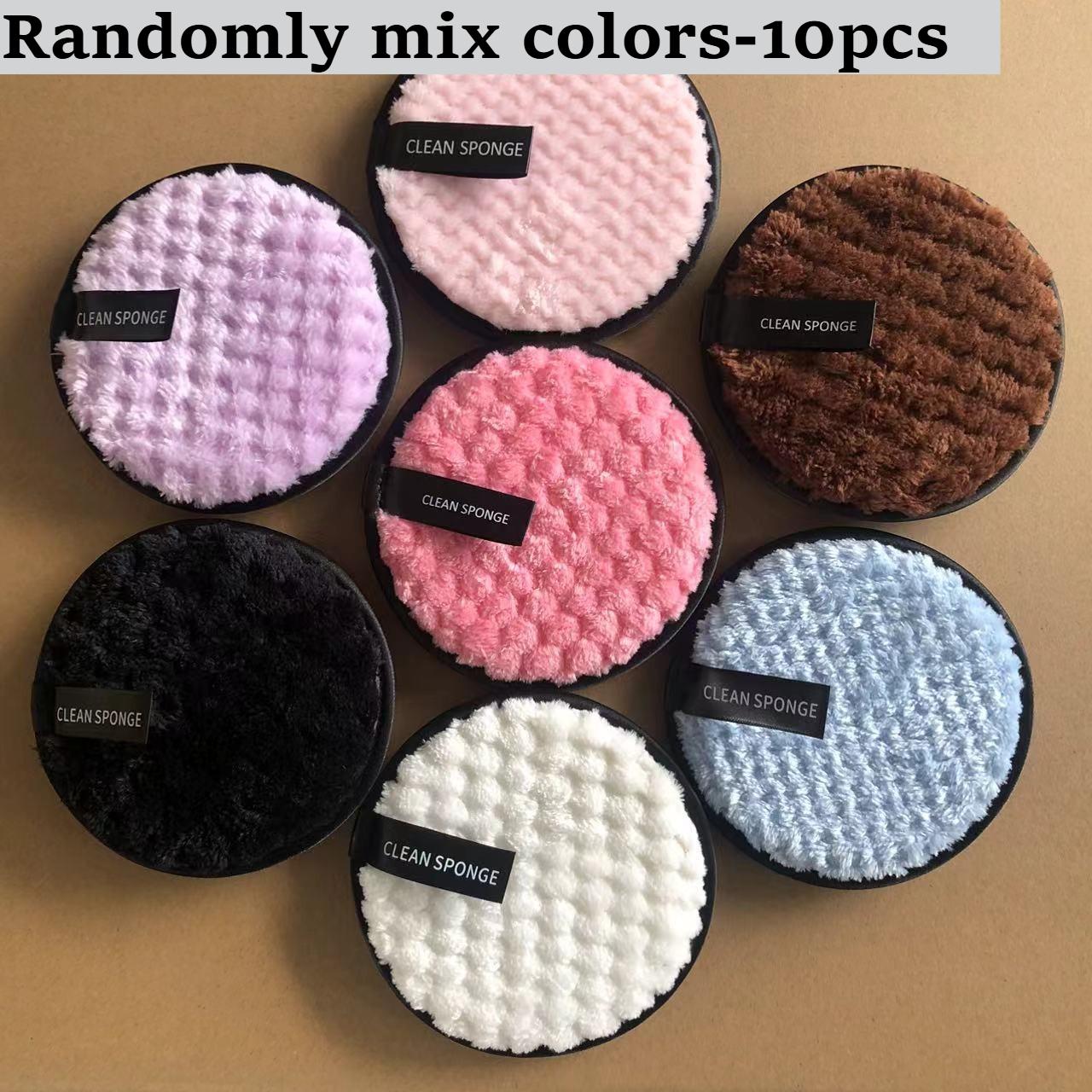

10pcs Makeup Remover Microfiber Cotton Pad Cosmetics Washable Makeup Towel Cleaning Sponge Skin Care Tools Face Wipes