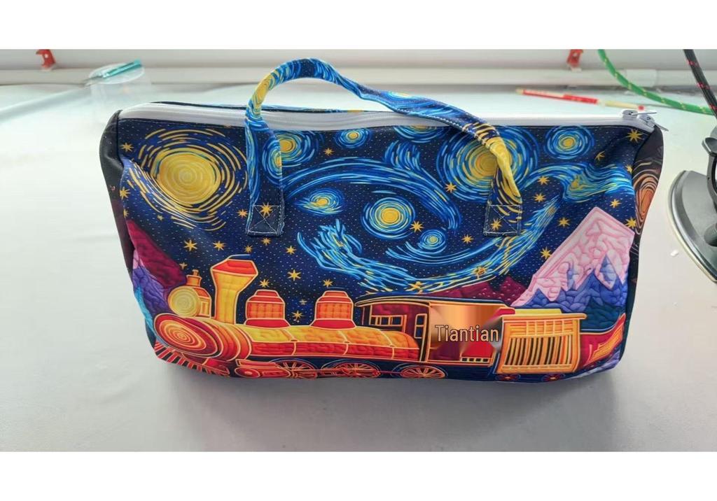 3D Print Travel Sports Gym Bag: Portable Luggage & Fitness Handbag