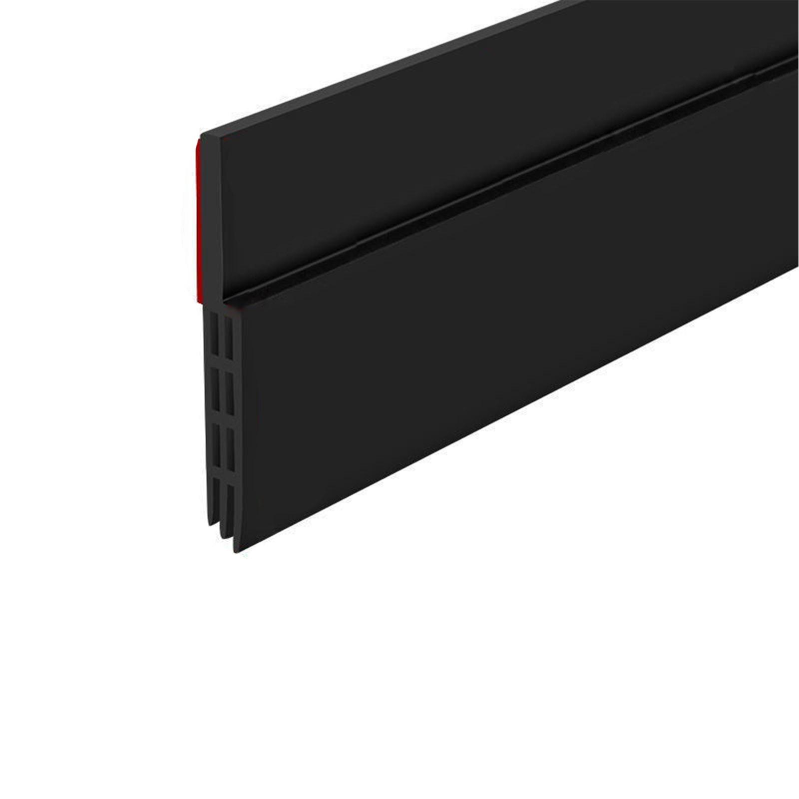

Under Door Sweep Weather Stripping Door Bottom Seal Strip Door Stopper One Size чёрный