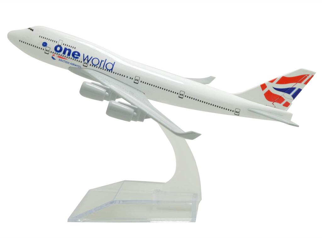 TANG DYNASTY 1/400 16cm British Airways Boeing B747 Alloy Airplane Model Toy