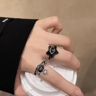 Pentagram Geometric Open Ring For Women Men Irregular Star Shape Rings Jewelry Accessories Gifts