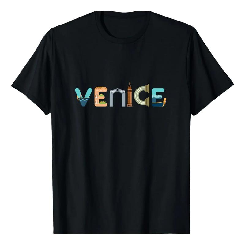 Venecia, Italia, Word Art, Camiseta De Recuerdo Italiana Del S разноцветный