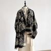 Winter Women's Fashion Warm Poncho Imitation Cashmere Thick Shawl Wrap Female Pashmina Blanket Bufanda Echarpe Scraf