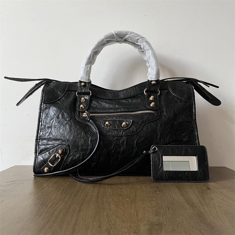 Women's Mini Crossbody Tassel Bag - Medium/Small Size, Motorcycle Style