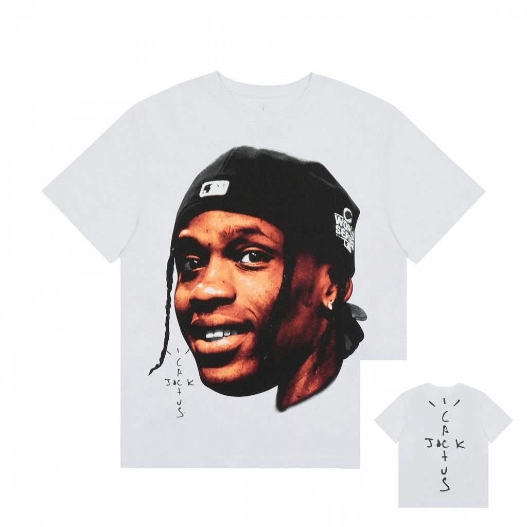 Printemps-Été 2026 Nouveau Design Portrait de Personnage Motif Rond Col Rond Pull Manches Courtes Unisexe Et Version Unisexe