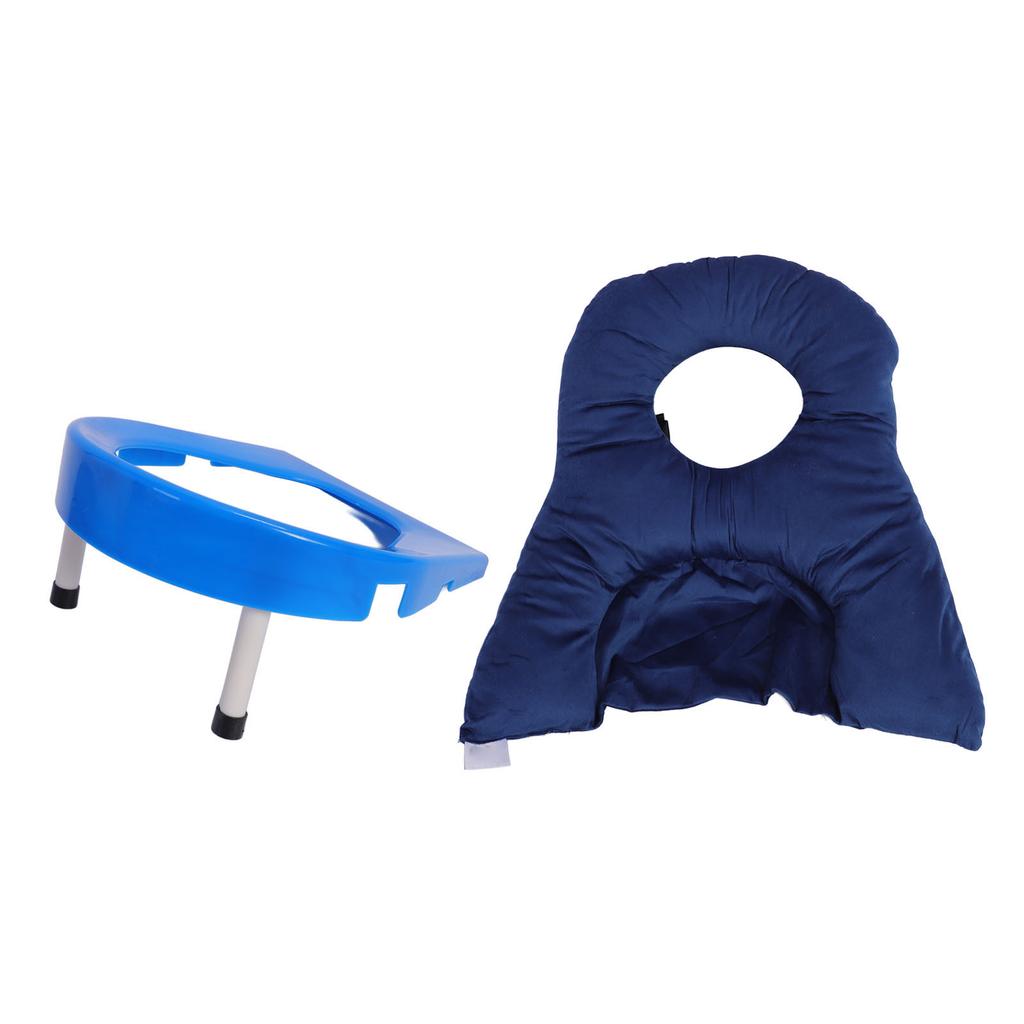 Face Down Pillow Soft Cotton Large Hollow Area Adjustable Height Prone Pillow for Sleeping Reading