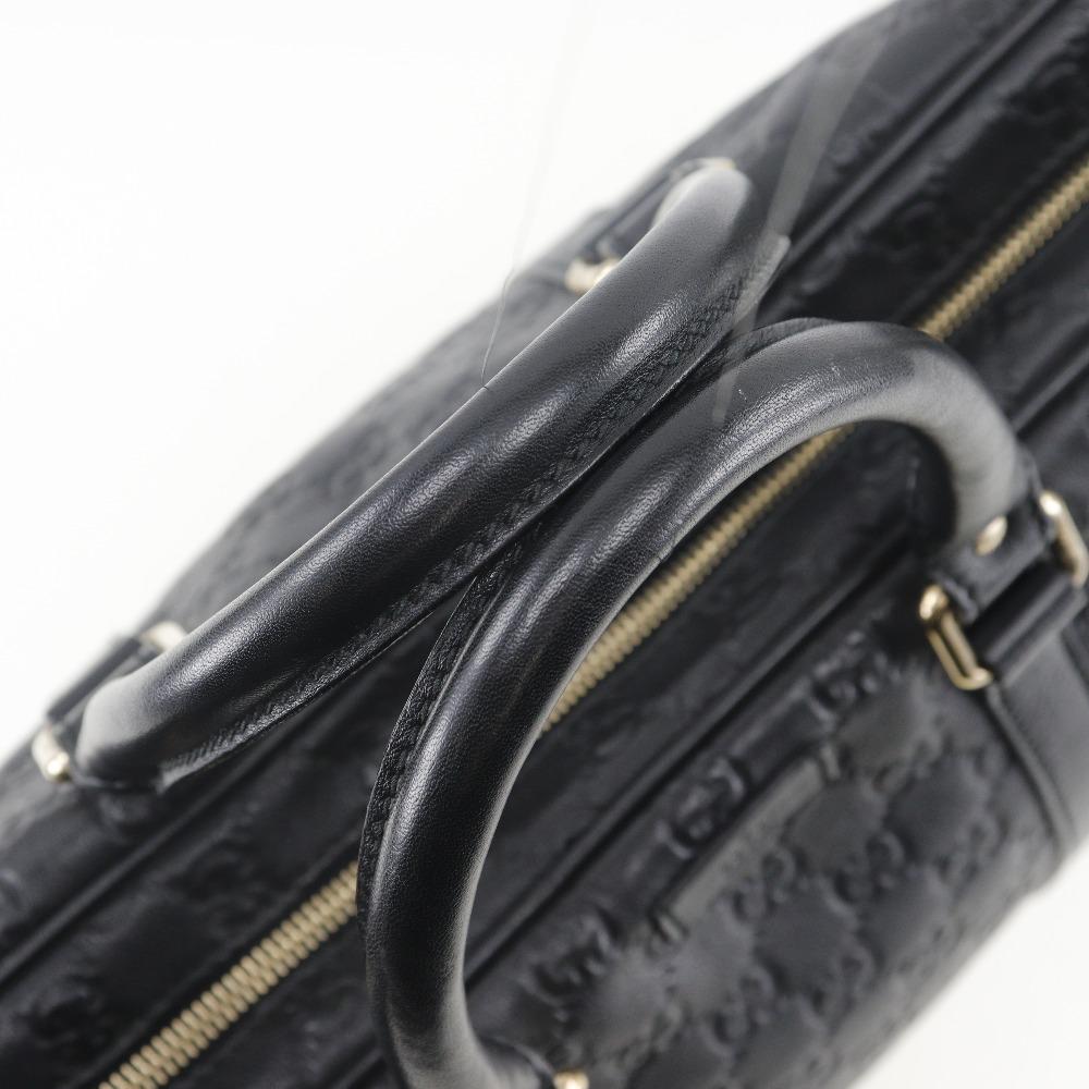 GUCCI GG Business bag 201480 Briefcase black Sima leather mens Used