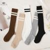 Women Striped Socks Knee High Socks Cotton Non-Slip Sweat-Absorbing Thigh Over Knee Long Socks for Women