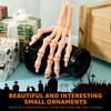 Halloween Decoration Props Realistic Skeleton Hand Model with Articulated Flexible Joints Novelty Plastic 3D Skeleton Hands