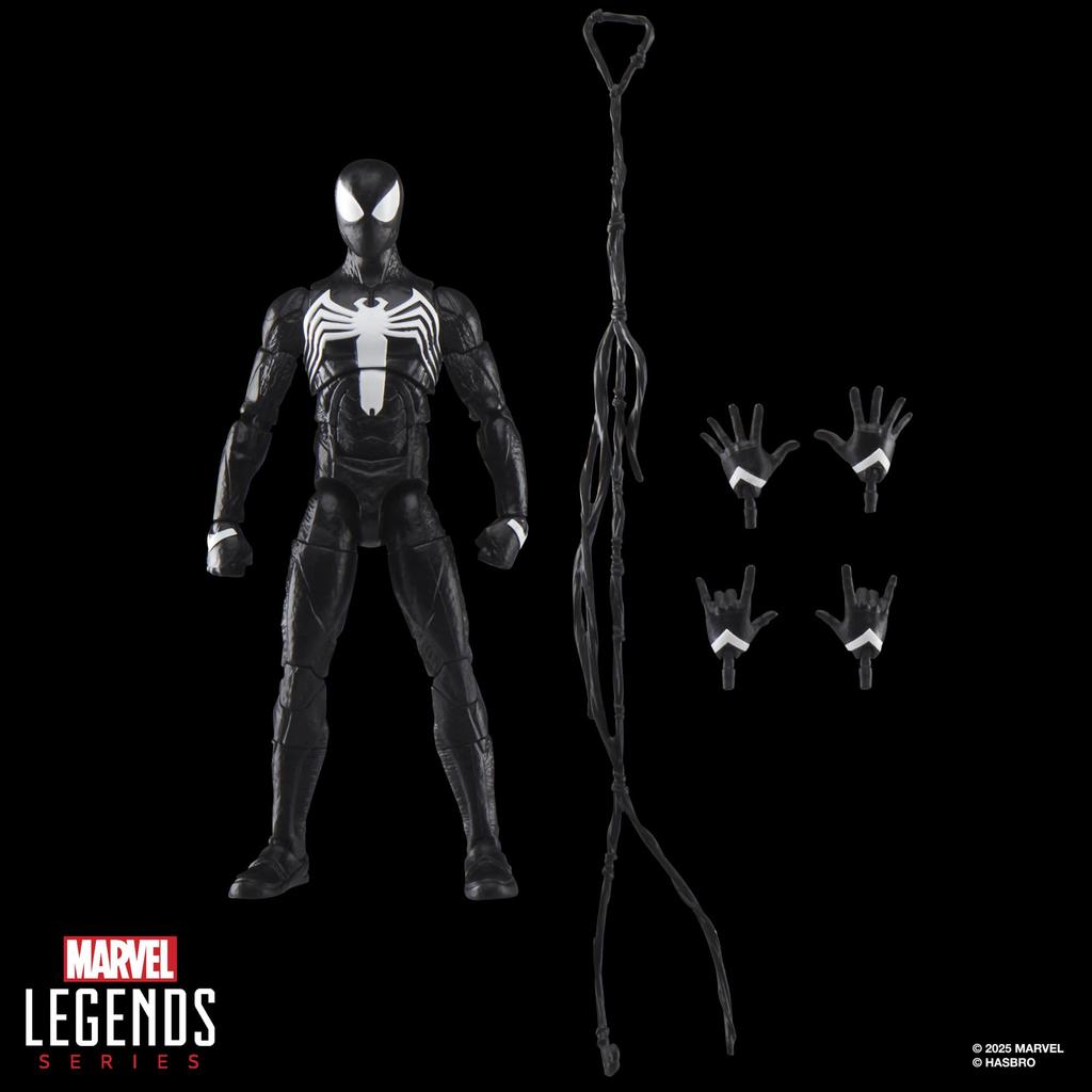 Hasbro MARVEL Marvel Legends Series Gamerverse Peter Parker Black 2 Video Game Recreated Collectible 15 Cm Action Figure G0834 Authentic Suit,
