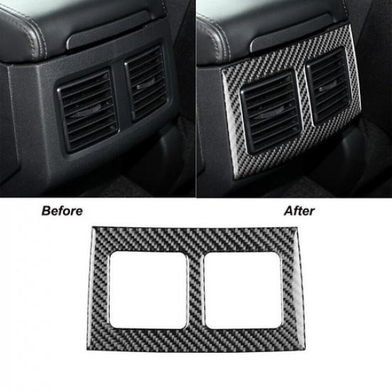 For Dodge Challenger 2008-14 Carbon Fiber Rear Air Vent Outlet Frame Cover Trim