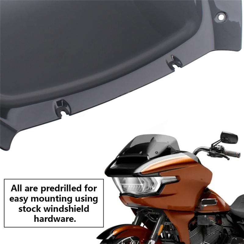 A16P-For Road Glide FLTRX FLTRXSE 23-24 Compatible 12" Wind Splitter Windshield Windscreen Cover