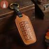 Fit for Genesis Key Case for Car GV70 Launce GV80/G90 Automobile Protective Case Package Genuine Leather Handmade Cover