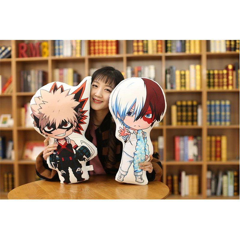 Cozy My Hero Academia Pillow Cushion Featuring Midoriya Izuku And Bakugou Katsuki Designs