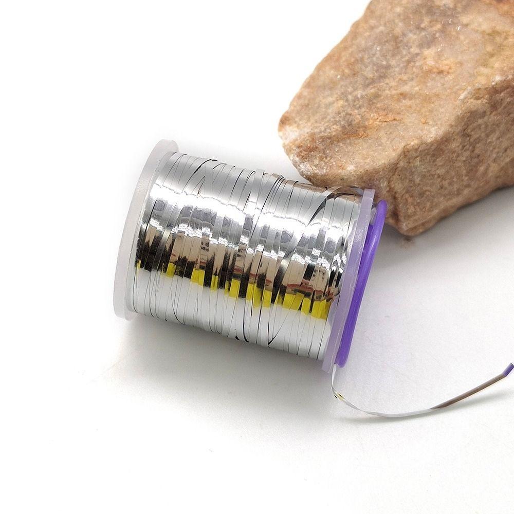 

Holographic Flat Tinsel 1mm Tinsel Flash Streamer Saltwater Nymph Thread Fishing Flies 3