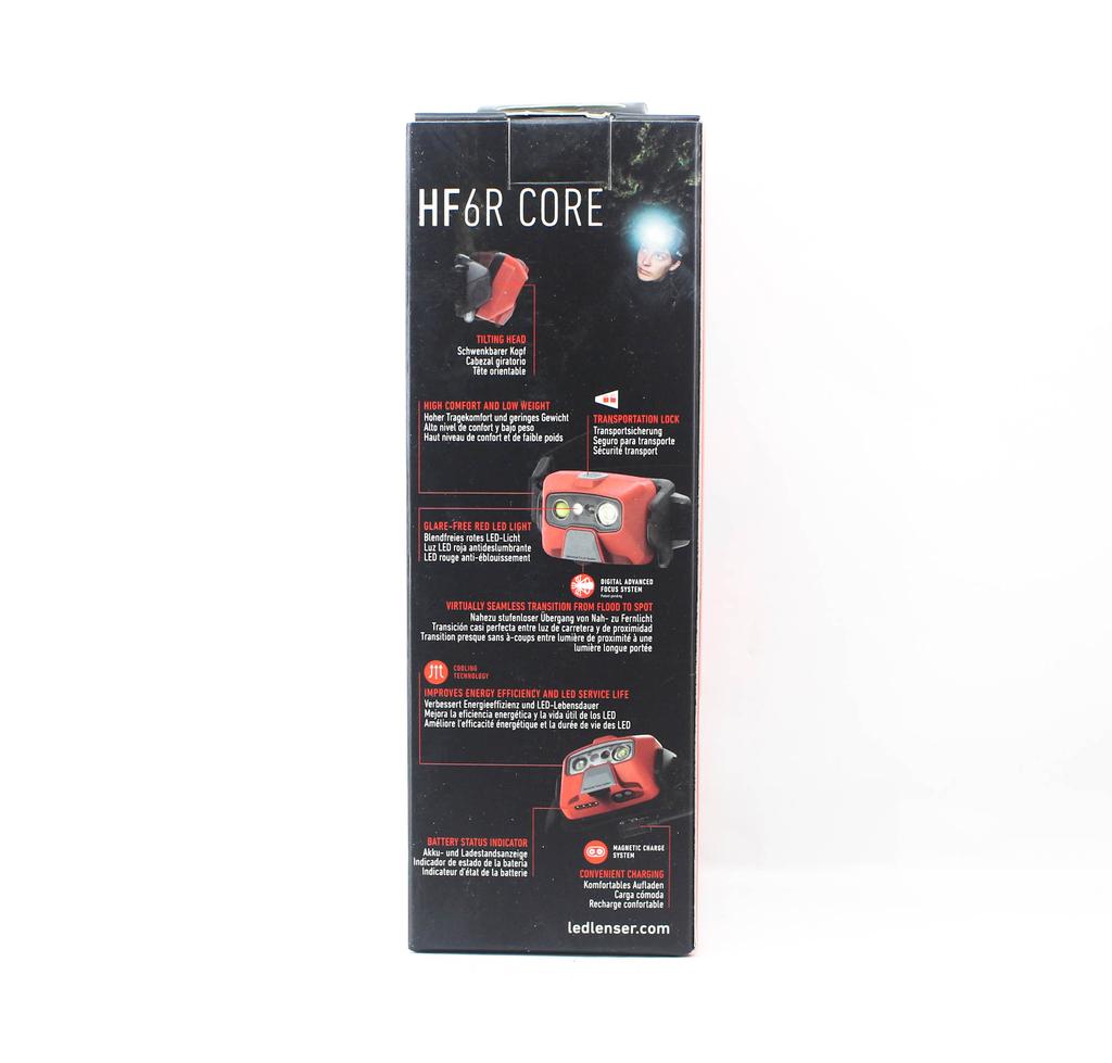 Ledlenser HF6R jádrová čelovka 800 lumenů IP68 126g dobíjecí červená (4340)