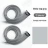 Long, single-piece clip-in hair extension for highlighting, with ear-hanging design and invisible straight dyed strands.