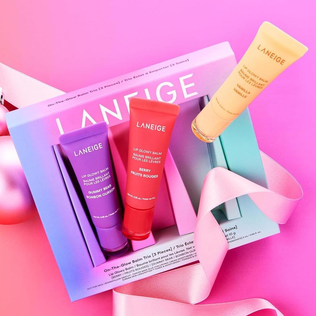 LANEIGE Set Trio Balsamo Labbra Glowy 10g*3PZ