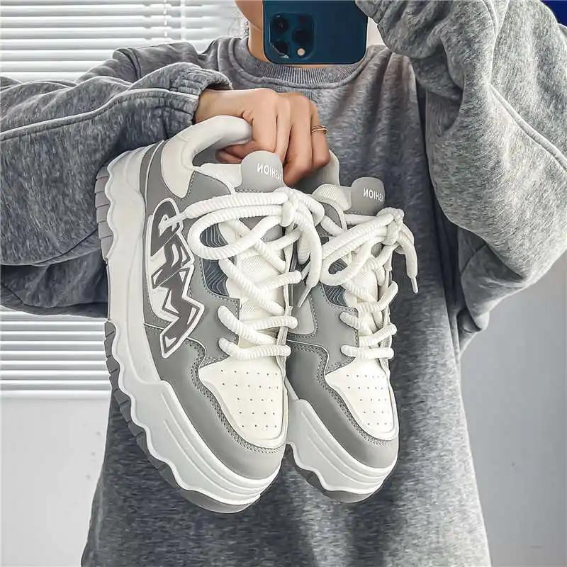 Fashion Demi-season Height Up Red Man Boot Casual Name Brand Sneakers Loafers Shoes For Man Sports Outside Vzuttya Best-selling