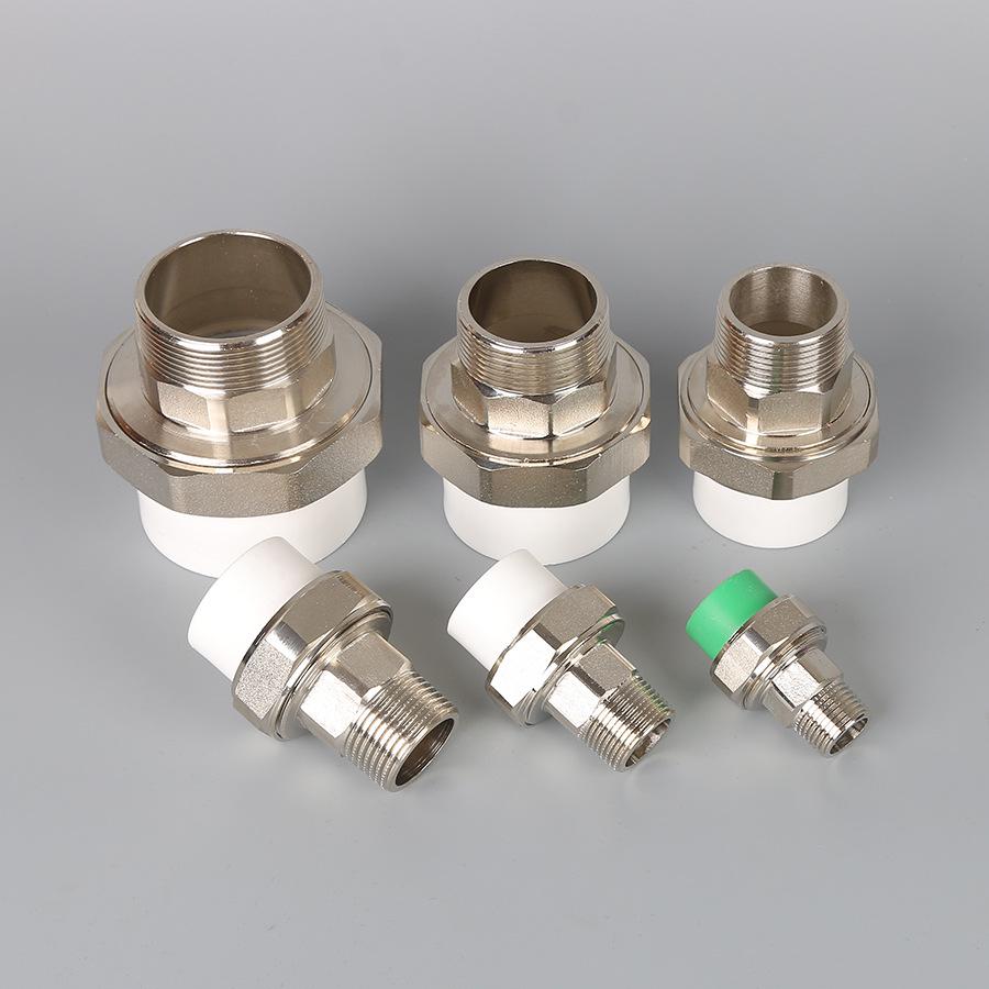 PPR Měď Železo Šroubení, Vnitřní & Vnější Závit, 20-110mm, Oboustranný PPR Železný Konektor