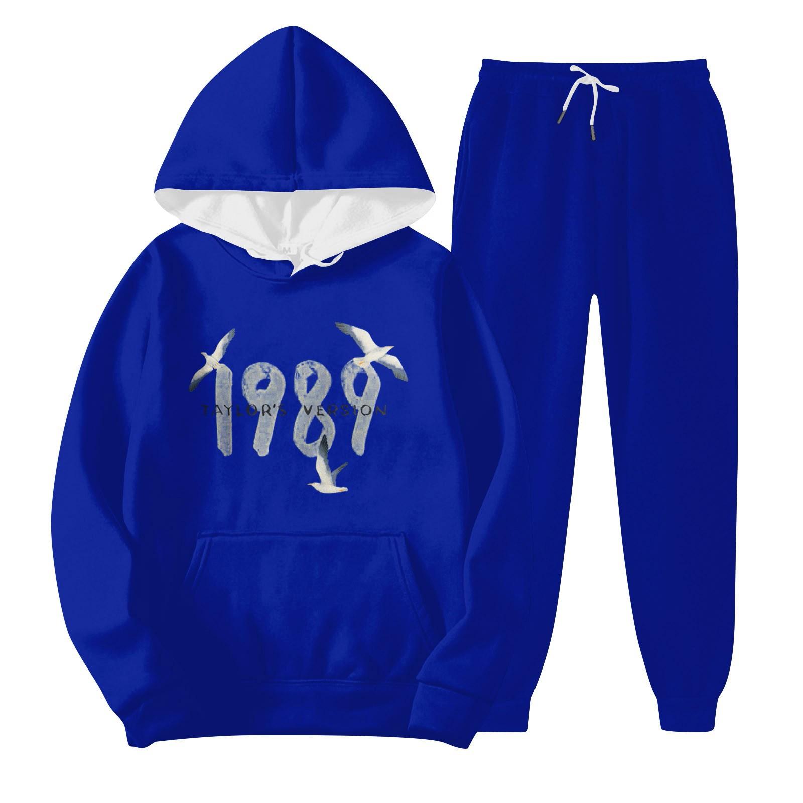 

Мужская и женская толстовка с длинным рукавом и круглым вырезом с принтом + брючный костюм S серебряный