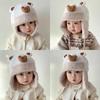 1 year old baby hat winter ear protection antifreeze face cute hat infant winter cute baby pullover plush hat