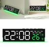 Digital Alarm Clock for Bedroom Desk Clock for Living Room Bedroom with Large Number,Dimmer,Loud Alarm Temperature