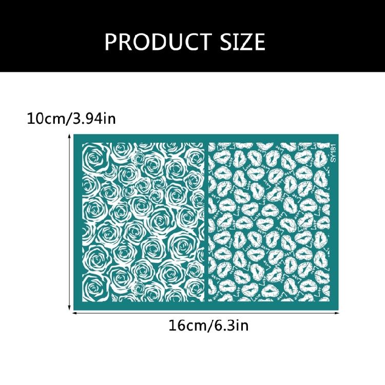 Valentines Day Silk Screen Stencils Reusable Earrings Screen Printing Stencils Lovely Heart Mesh Transfers Stencils