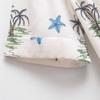 2025 Spring/Summer Women's V-Neck Belted Dress with Bow Print