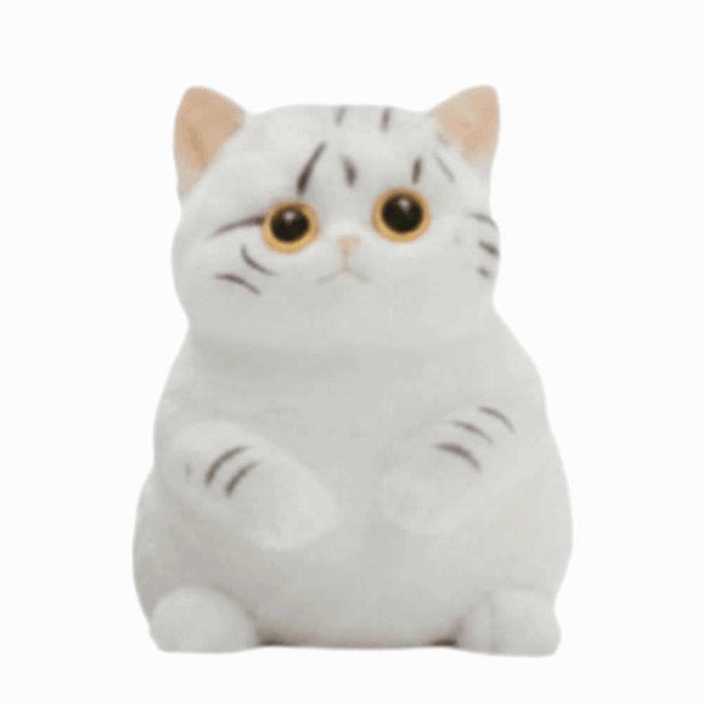 Soft Silicone Cat Squishy Toy Slow Rebound Cat Pinching Toy Cat Squeeze Toy Anxiety Relief