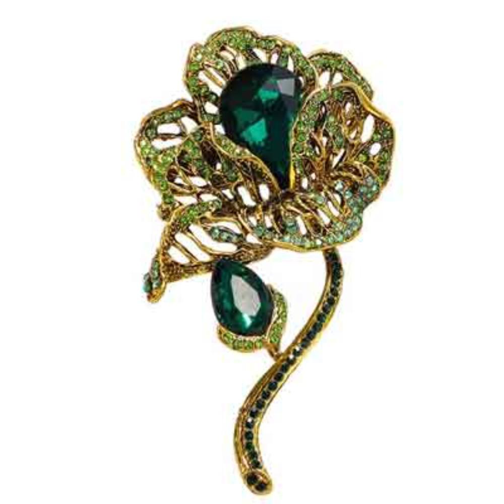 Lotus Pendant Enamel Brooch Badges Fashion Pearl Flower Exqusiite Pin Jewelry