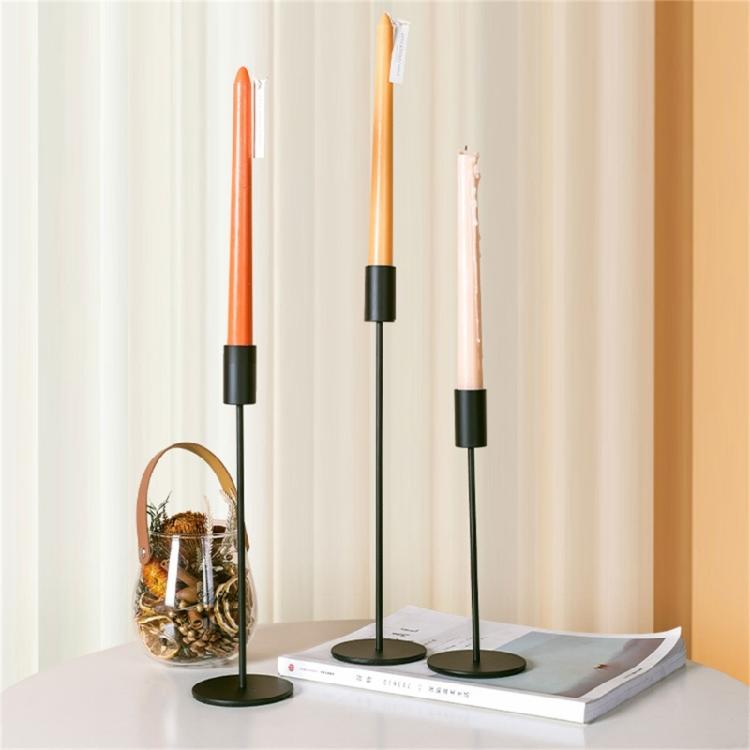 Iron Candle Holders Set 3Pieces French Type Elegant Candle Stands for Creative Inviting Space Decoration Elegant